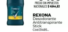Rexona - Desodorante Antitranspirante Stick Cód:31485
