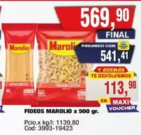Marolio - FIDEOS MAROLIO x 500 gr.