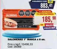 X$ - SALCHICHAS 1
MARCA x 6 un.