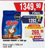 Toddy - CACAO TODDY x 180 gr.