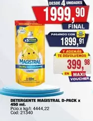 Magistral - DETERGENTE MAGISTRAL D-PACK