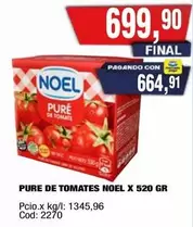 Noel - PURE DE TOMATES