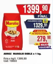Marolio - ARROZ DOBLE x 1 kg.