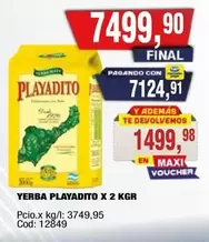 Playadito - YERBA PLAYADITO X 2 KGR