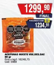 Nucete - ACEITUNAS NUCETE VDE.DES.SAC