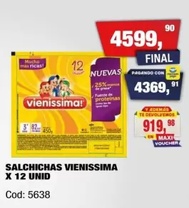 Vienissima - SALCHICHAS X 12 UNID
