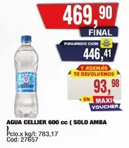 Cellier - AGUA CELLIER 600 cc