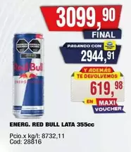 Red Bull - ENERG. RED BULL LATA 355cc