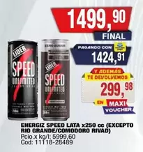 Lider - ENERGIZ SPEED LATA x250 cc