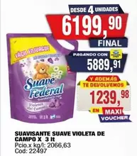 Suave - SUAVIZANTE SUAVE VIOLETA DE CAMPO X 3 It