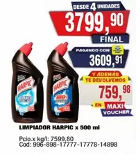 Harpic - LIMPIADOR HARPIC x 500 ml