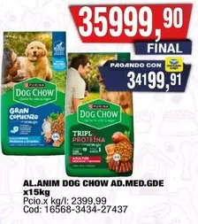 Dog Chow - DOG CHOW AD.MED.GDE x15kg
