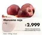 X$ - Manzana roja