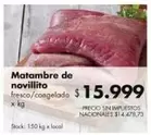 X$ - Matambre de novillito