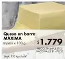 Máxima - Queso en barra