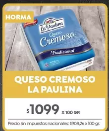 La paulina - Queso Cremoso