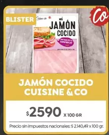 Cuisine - JAMÓN COCIDO