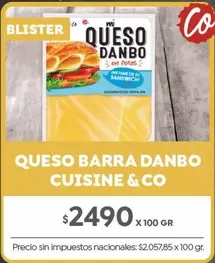 Cuisine - QUESO BARRA DANBO