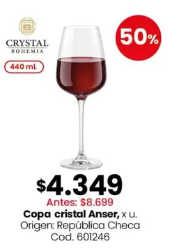 Cristal - Copa cristal Anser
