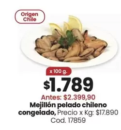 Origen - Mejillón pelado chileno congelado