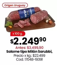 Origen - Salame tipo Milán
