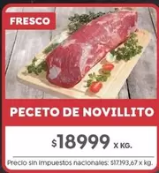 X$ - PECETO DE NOVILLITO