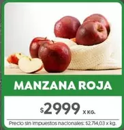 X$ - MANZANA ROJA