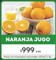 X$ - Naranja Jugo