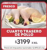 X$ - CUARTO TRASERO DE POLLO