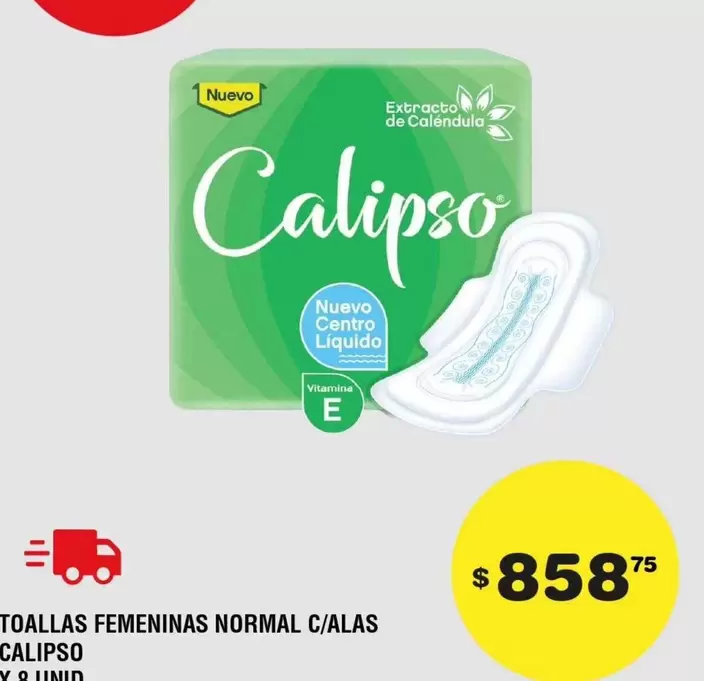 Calipso - Toallas Femeninas Normal C/Alas