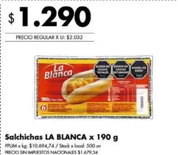La Blanca - Salchichas