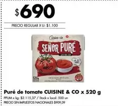 X$ - Puré de tomate
