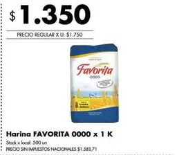 Favorita - Harina 0000 x 1 K