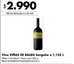 Viñas de Balbo - Vino