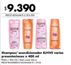 Elvive - Shampoo/acondicionador