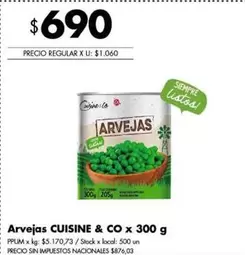 X$ - Arvejas