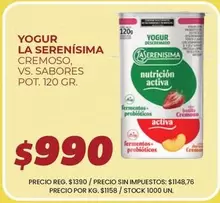 La Serenísima - YOGUR CREMOSO