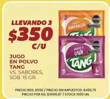 Tang - JUGO EN POLVO