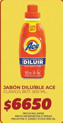 Ace - JABÓN DILUÍBLE