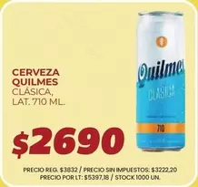 Quilmes - CERVEZA CLSICA, LAT. 710 ML.