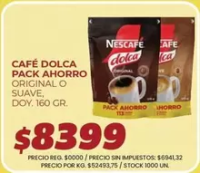 Nescafé - Café Dolca Pack Ahorro