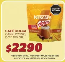 Nescafé - CAFÉ DOLCA CAPPUCCINO