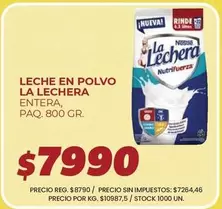La Lechera - LECHE EN POLVO ENTERA