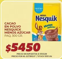 Nesquik - Cacao en polvo