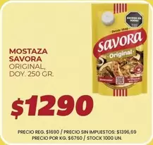 Savora - Mostaza Original