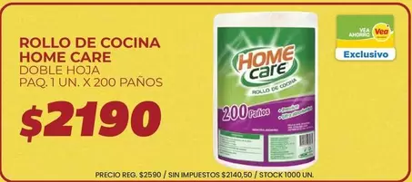 X$ - ROLLO DE COCINA DOBLE HOJA