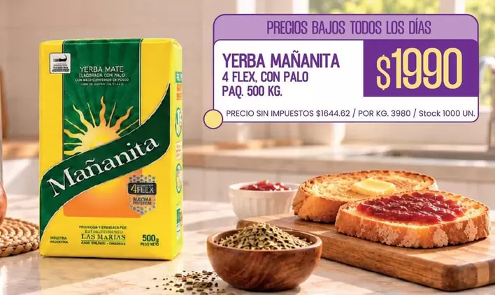 Mañanita - YERBA MAÑANITA 4 FLEX CON PALO