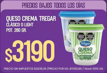 Tregar - QUESO CREMA