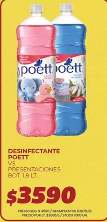 Poett - DESINFECTANTE