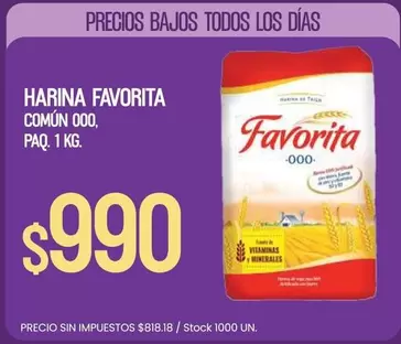 Favorita - HARINA COMÚN 000
